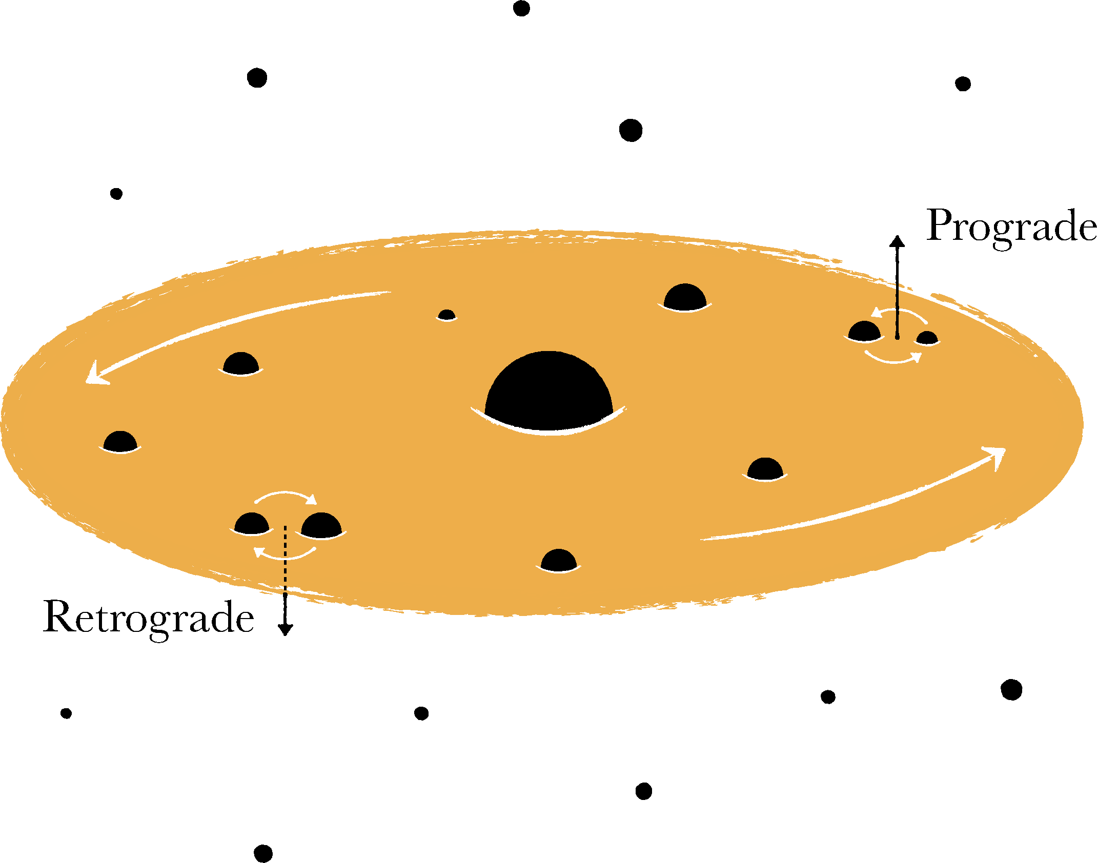 Symmetry Breaking in Dynamical Encounters in the Disks of Active Galactic Nuclei